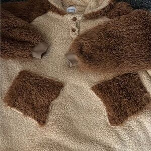 Cozy Highland Cow Brown and Cream Sherpa “Snuggy”